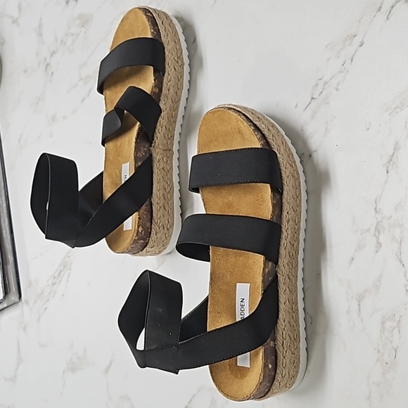 Steve Madden Kimmie Wedge Sandal black - Picture 6 of 10